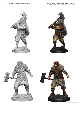 D&D Nolzur's Marvellous Miniatures Human Male Barbarian