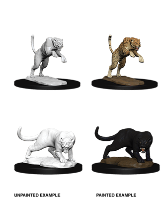 D&D Nolzur's Marvellous Miniatures Panther & Leopard