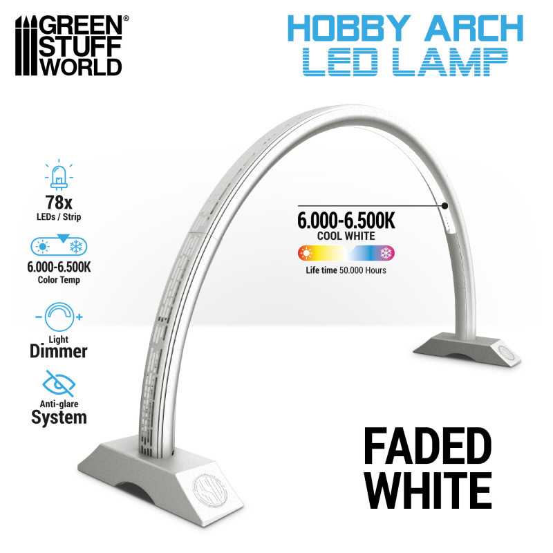 Hobby Arch LED Lamp: Faded White