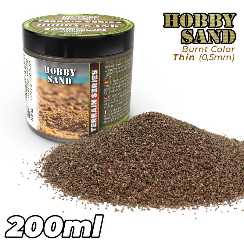 Thin Hobby Sand: Burnt